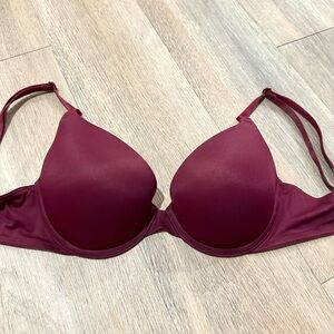 Burgundy Victoria’s Secret PINK Push-Up Bra
